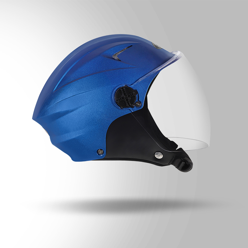 DAME BICYCLE HELMET BLUE RIGHT VIEW