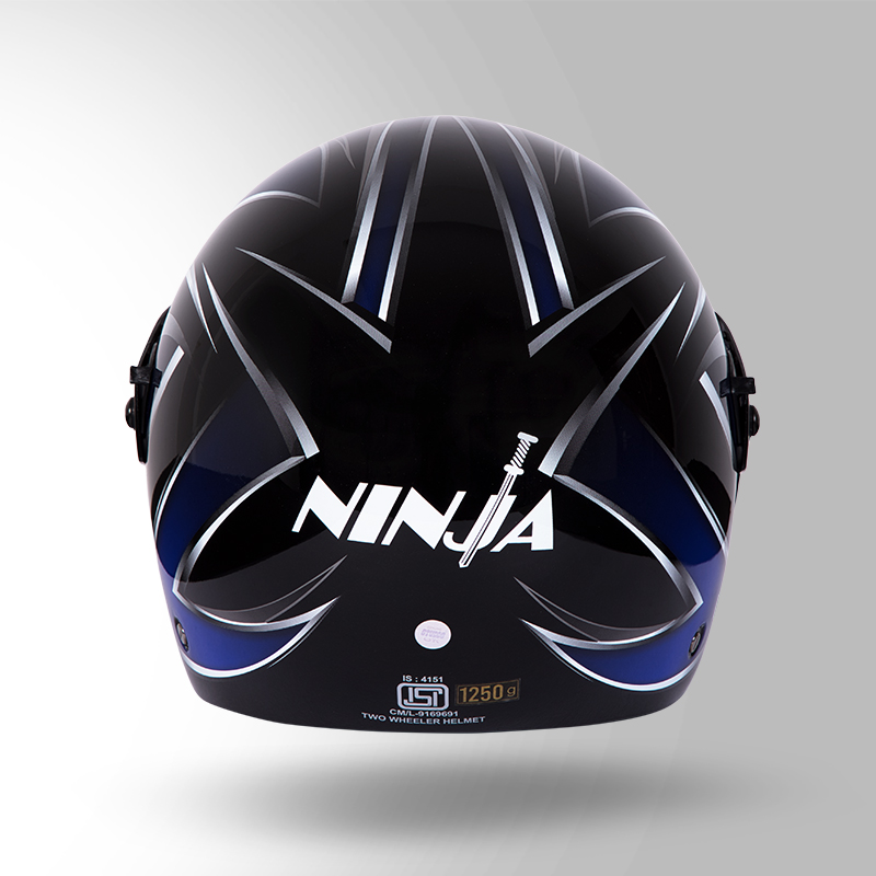 NINJA D5 DECOR BLACK & BLUE BCAK VIEW