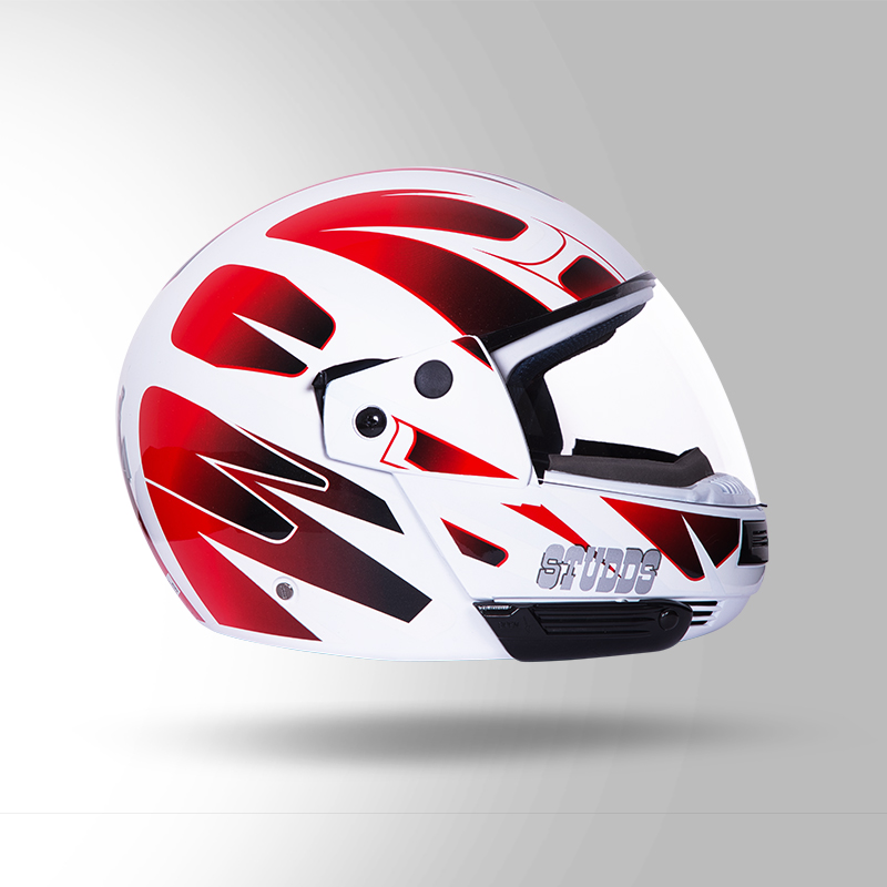 NINJA D5 DECOR WHITE & RED RIGHT VIEW