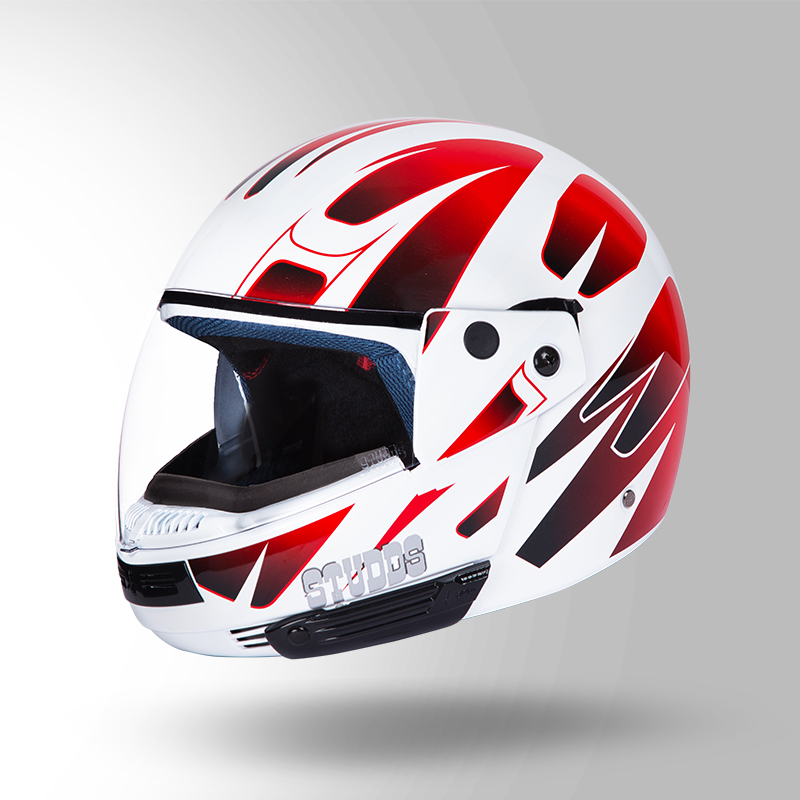 NINJA D5 DECOR WHITE & RED ISO VIEW