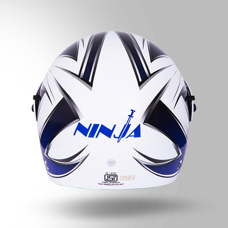 NINJA D5 DECOR WHITE & BLUE BACK VIEW