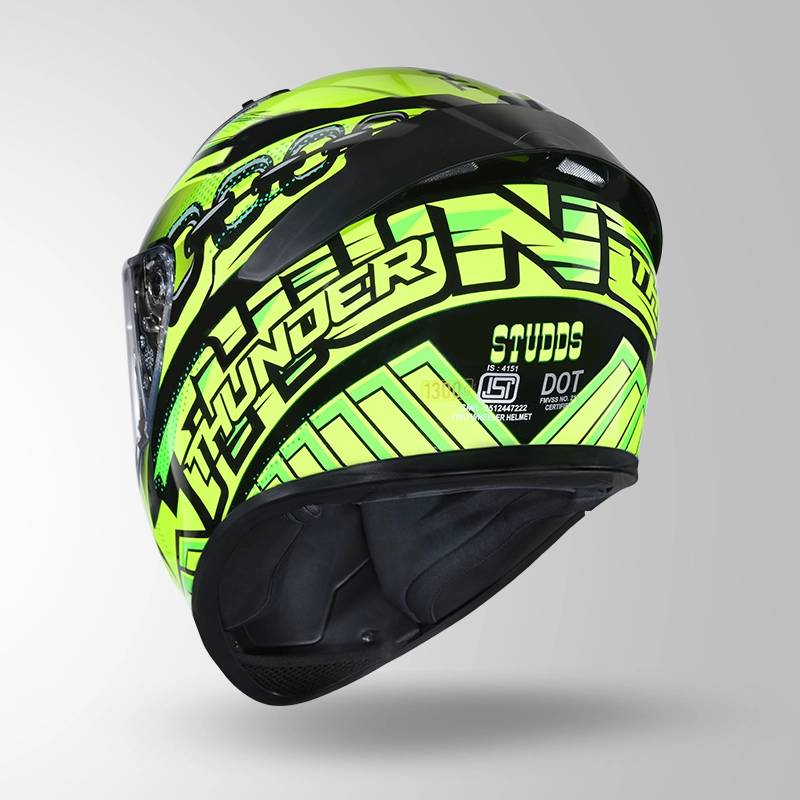 THUNDER D5 DECOR MATT BLACK GREEN N5 BACK ISO