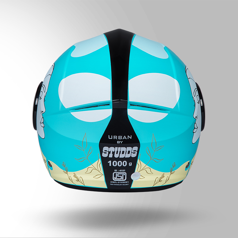 URBAN SUPER D3 DECOR MATT BLUE / YELLOW AND WHITE BACK VIEW