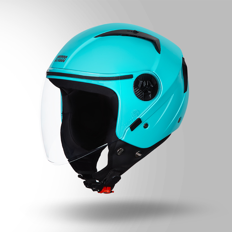 Green 2024 half helmet