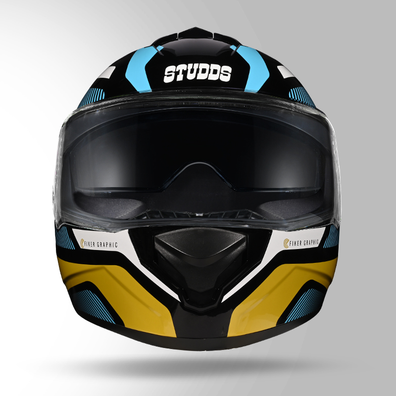 DRIFTER D5 FIKER DECOR BLACK & GOLDEN FRONT VIEW