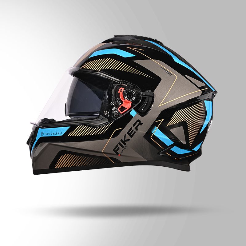 DRIFTER D5 FIKER DECOR BLACK & GREY LEFT VIEW