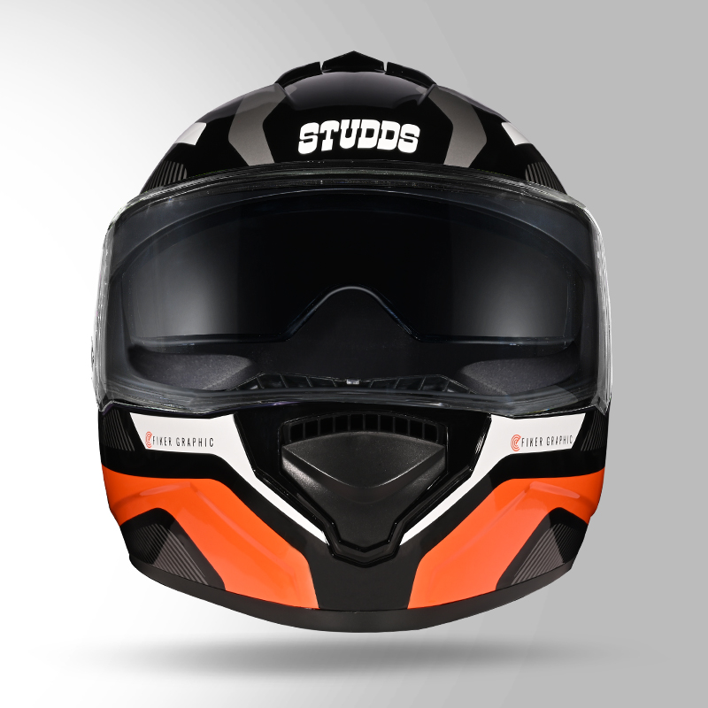DRIFTER D5 FIKER DECOR BLACK & ORANGE FRONT VIEW