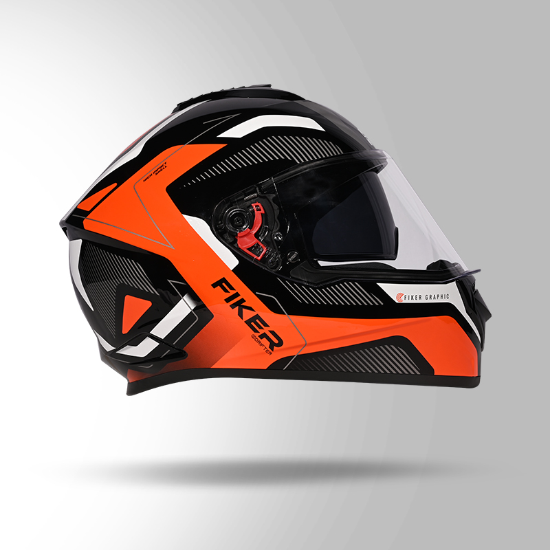 DRIFTER D5 FIKER DECOR BLACK & ORANGE RIGHT VIEW
