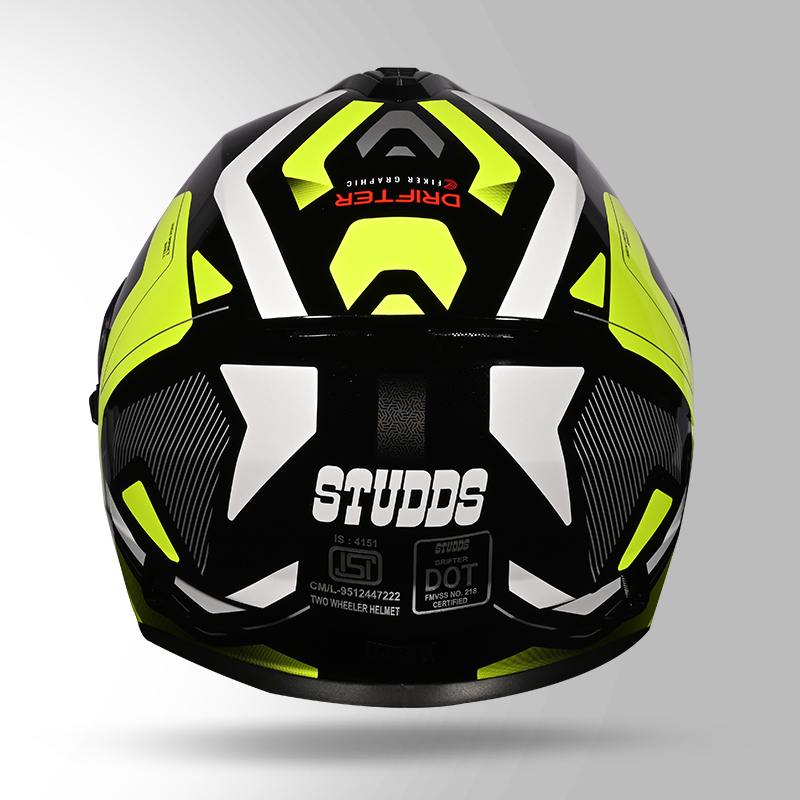 DRIFTER D5 FIKER DECOR BLACK & YELLOW BACK VIEW