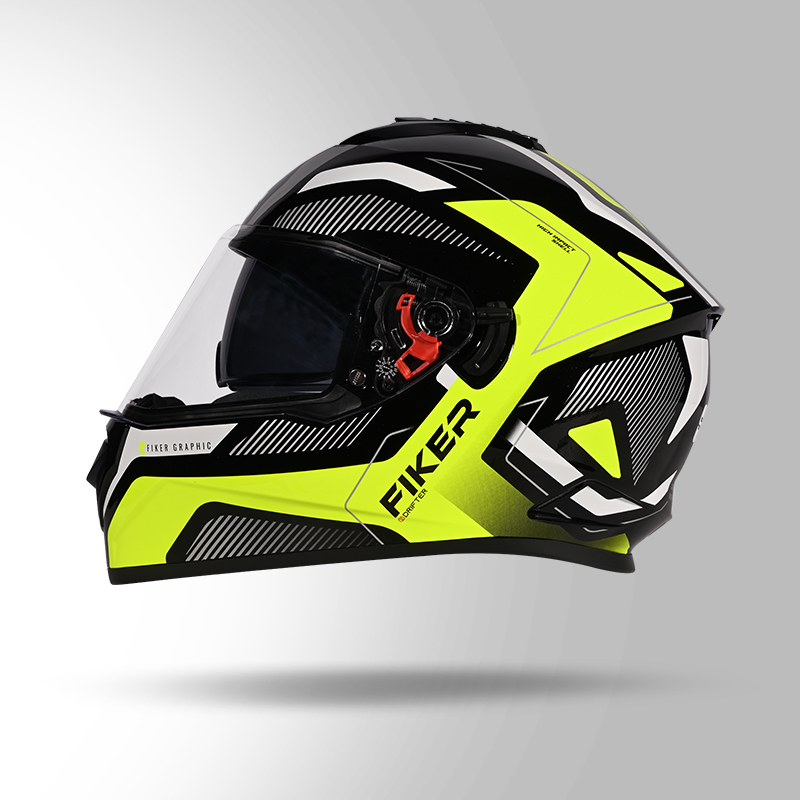 DRIFTER D5 FIKER DECOR BLACK & YELLOW LEFT VIEW