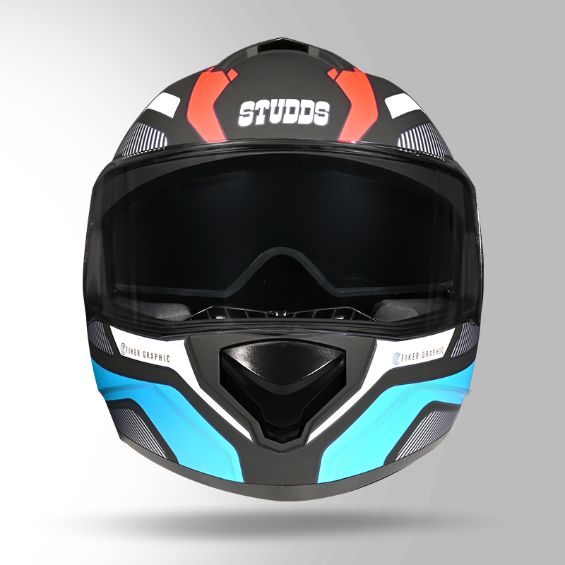 DRIFTER D5 FIKER DECOR MATT BLUE & BLUE FRONT VIEW