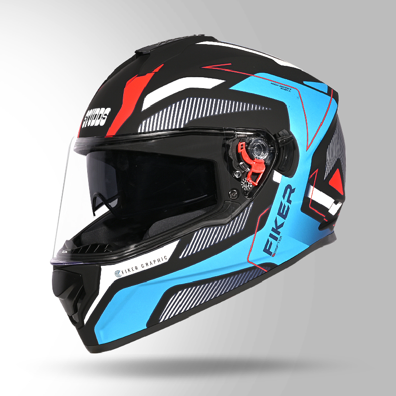 DRIFTER D5 FIKER DECOR MATT BLUE & BLUE ISO VIEW