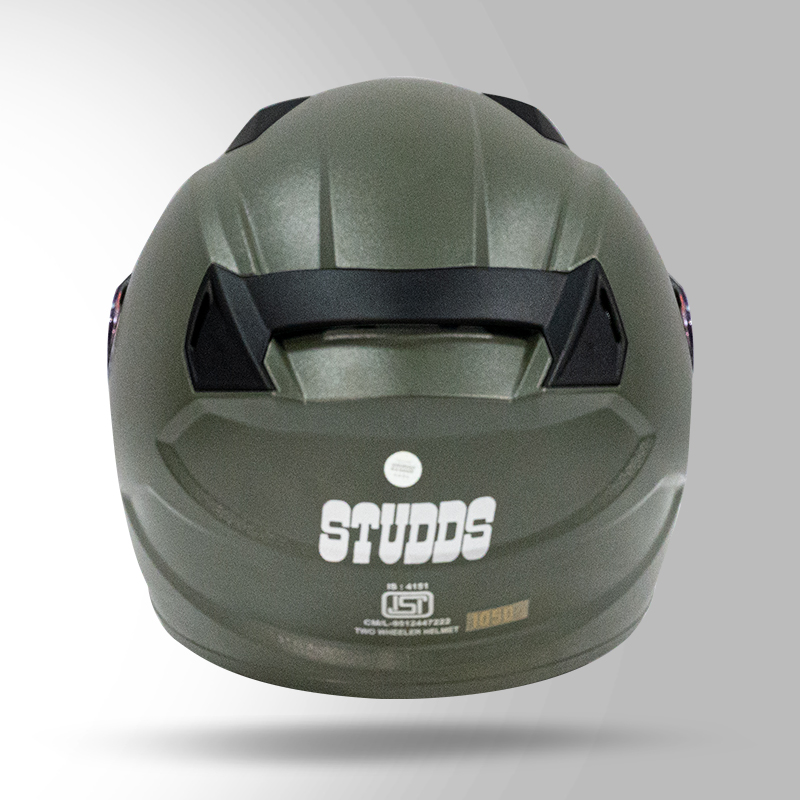 RAIDER STREET MILITARY GREEN BACK VIEW