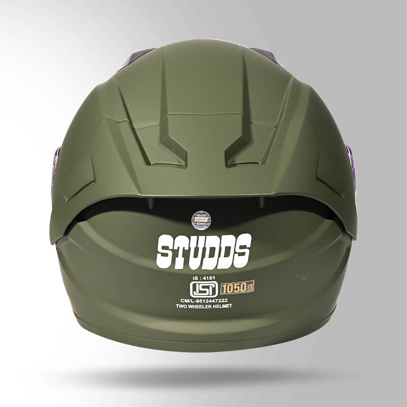 RAIDER SUPER MILITARY GREEN BACK VIEW