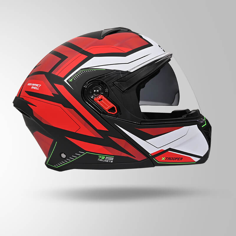 TROOPER DV D2 HELLCAT DECOR MATT BLACK & RED LEFT VIEW