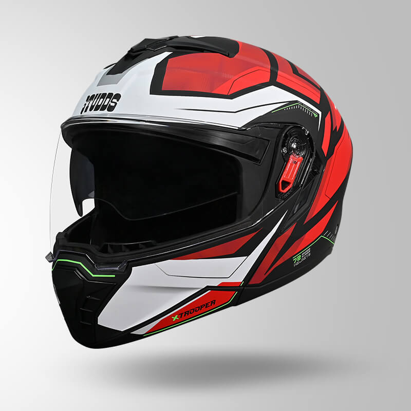 TROOPER DV D2 HELLCAT DECOR MATT BLACK & RED ISO VIEW