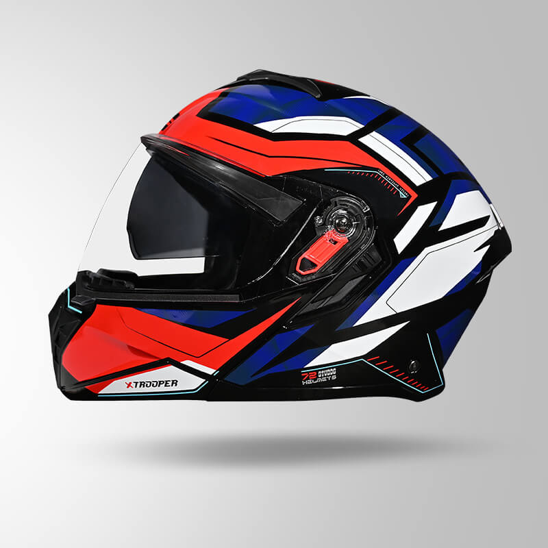 TROOPER DV D2 HELLCAT DECOR BLACK/BLUE & WHITE RIGHT VIEW