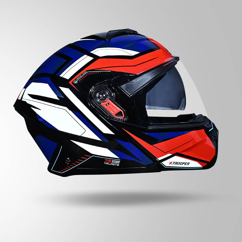 TROOPER DV D2 HELLCAT DECOR BLACK/BLUE & WHITE LEFT VIEW