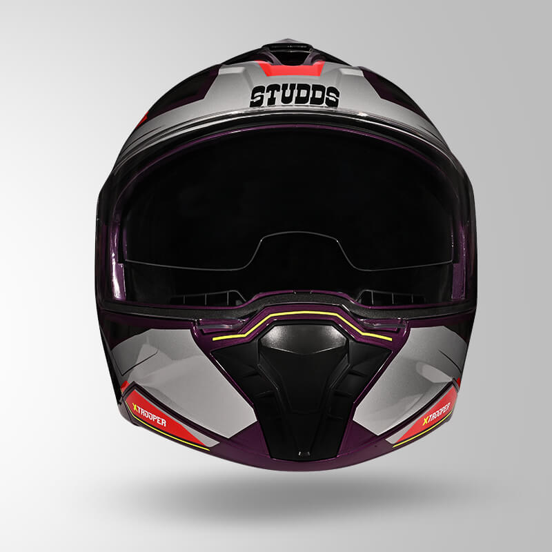 TROOPER DV D2 HELLCAT DECOR PURPLE & RED FRONT VIEW