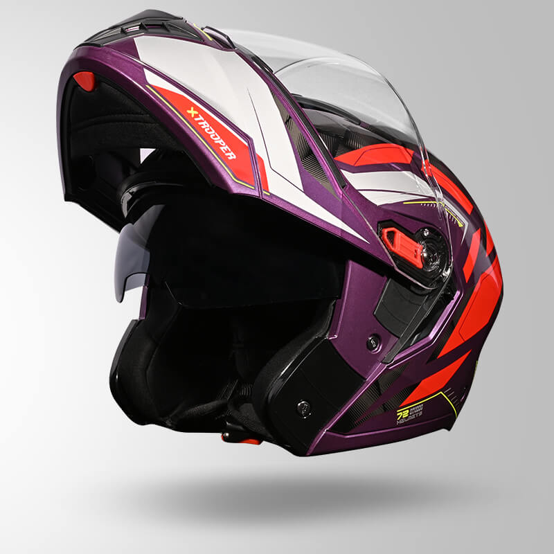 TROOPER DV D2 HELLCAT DECOR PURPLE & RED OPEN VIEW
