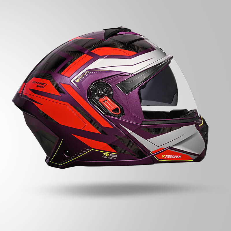 TROOPER DV D2 HELLCAT DECOR PURPLE & RED LEFT VIEW