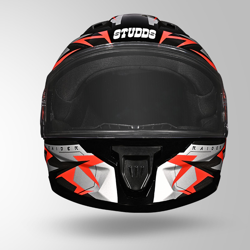 RAIDER SKULPT D1 DECOR BLACK & RED FRONT VIEW