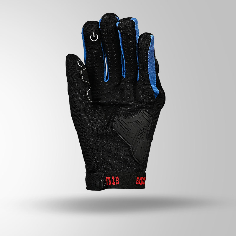 SMG 6 RIDING GLOVES BLUE RIGHT