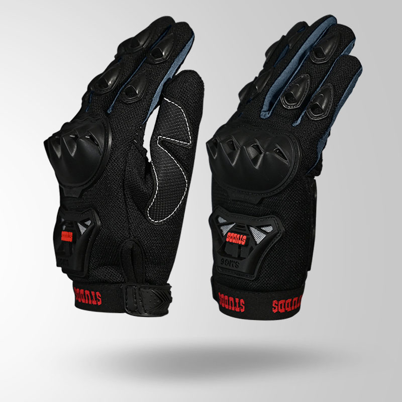 SMG 6 RIDING GLOVES GREY BACK VIEW