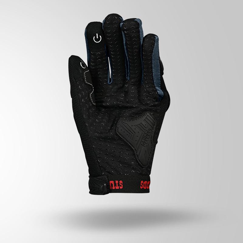 SMG 6 RIDING GLOVES GREY RIGHT