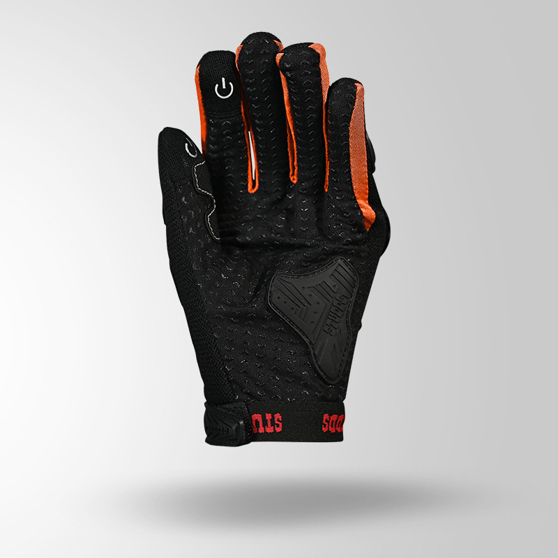 SMG 6 RIDING GLOVES ORANGE RIGHT