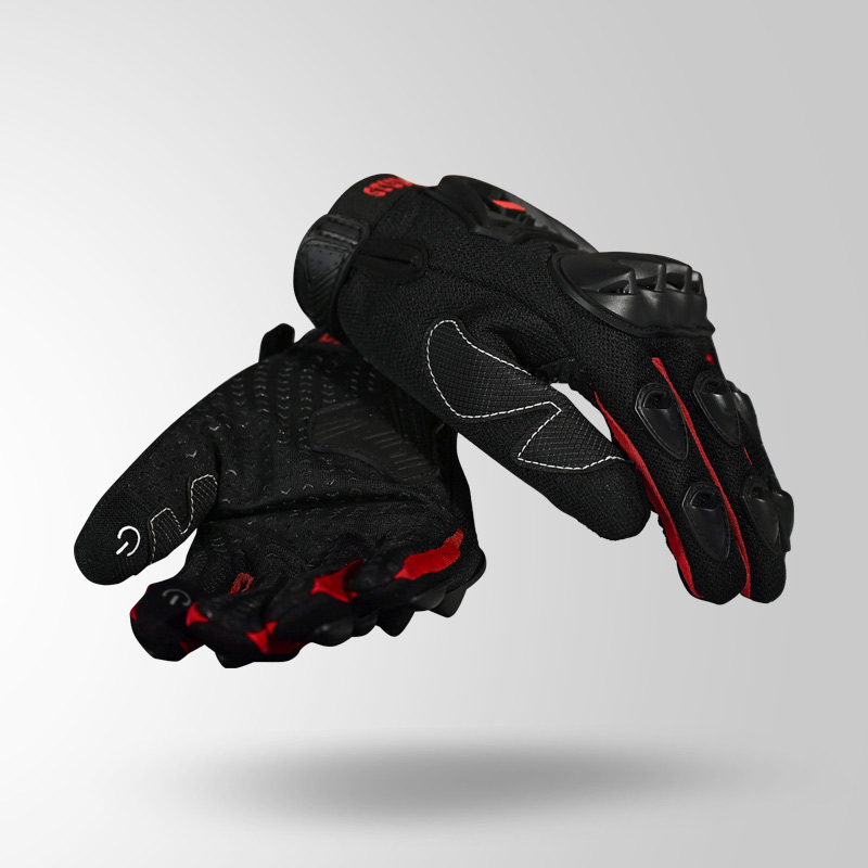 SMG 6 RIDING GLOVES RED BOTH VIEW