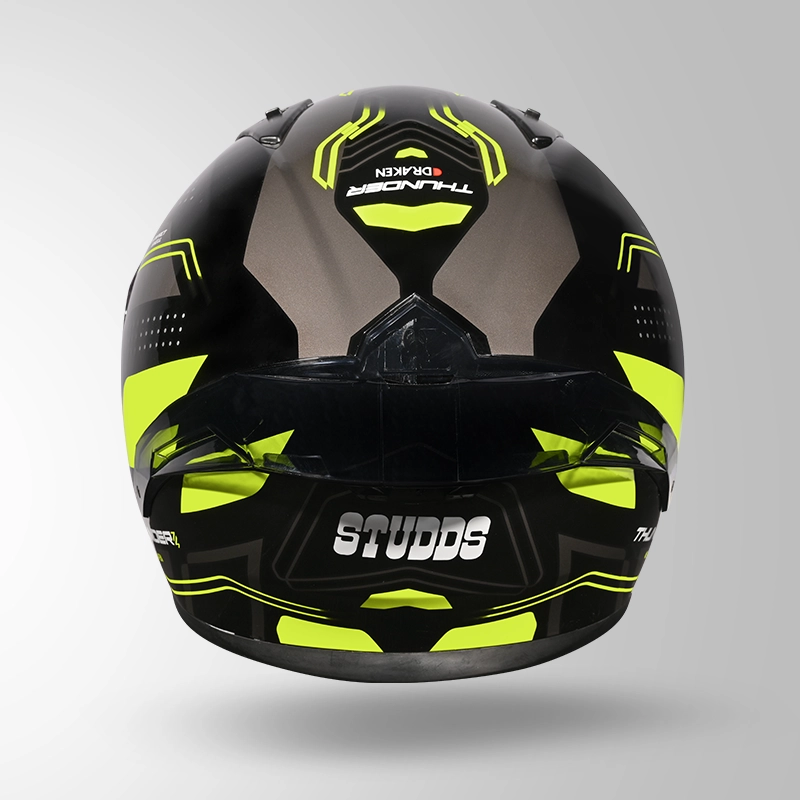 THUNDER D2 DRAKEN DECOR BLACK & FLUORESCENT YELLOW (1)