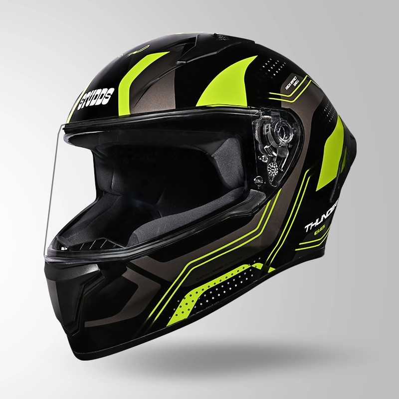 THUNDER D2 DRAKEN DECOR BLACK & FLUORESCENT YELLOW (3)