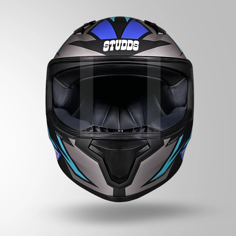 THUNDER D1 MATT BLACK & BLUE (2)