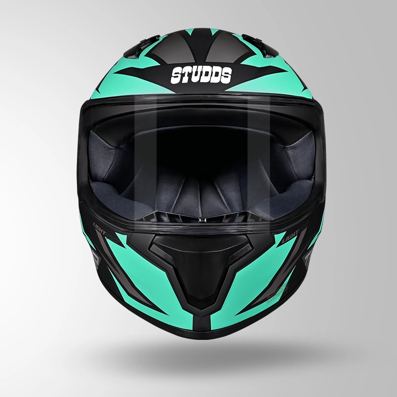 THUNDER D1 MATT BLACK-BLUE & GREY (5)