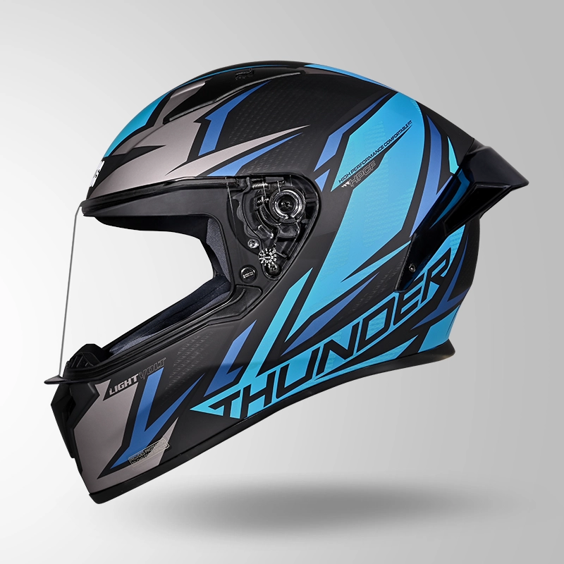 THUNDER D1 MATT BLACK-GREY & BLUE (3)
