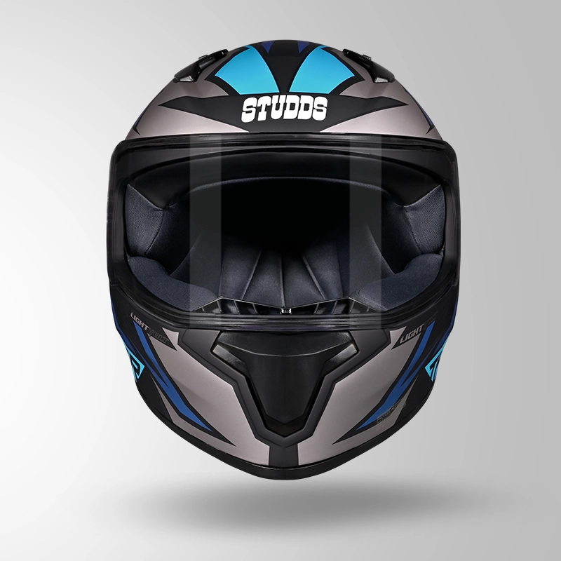 THUNDER D1 MATT BLACK-GREY & BLUE (5)