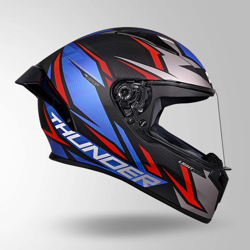 THUNDER D1 MATT BLACK-RED & BLUE (4)