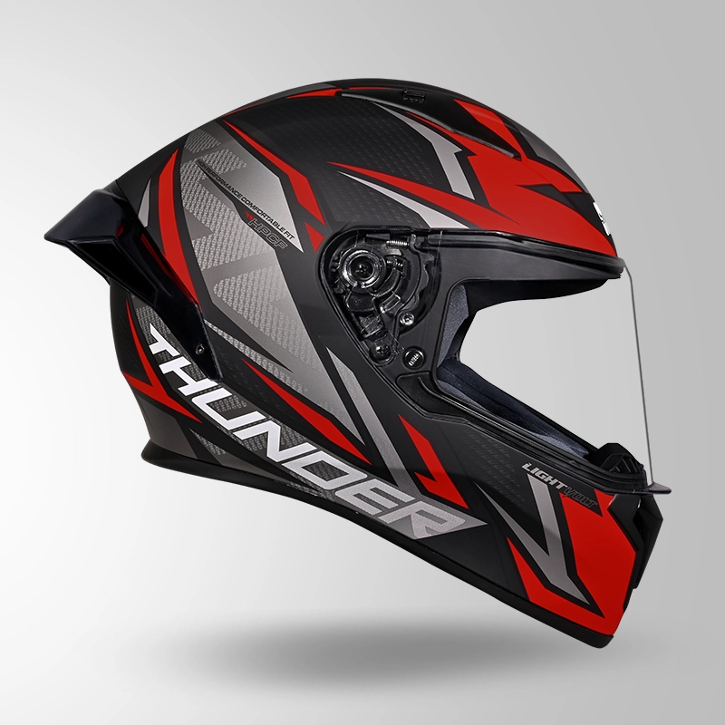 THUNDER D1 MATT BLACK-RED & GREY (4)