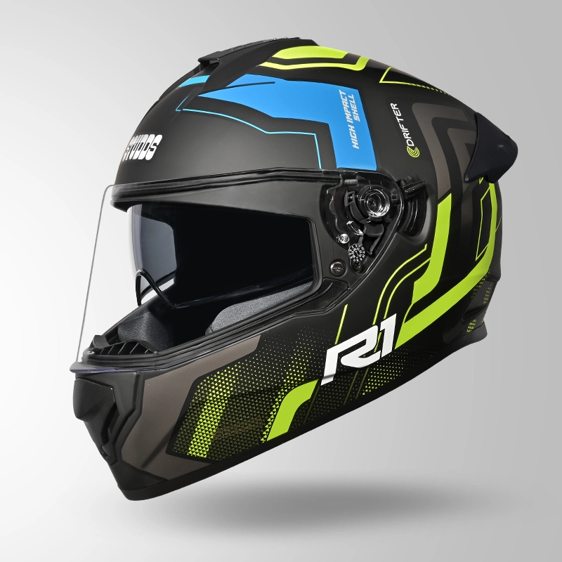DRIFTER D4 R1 DECOR MATT BLACK-YELLOW & GREY (3)
