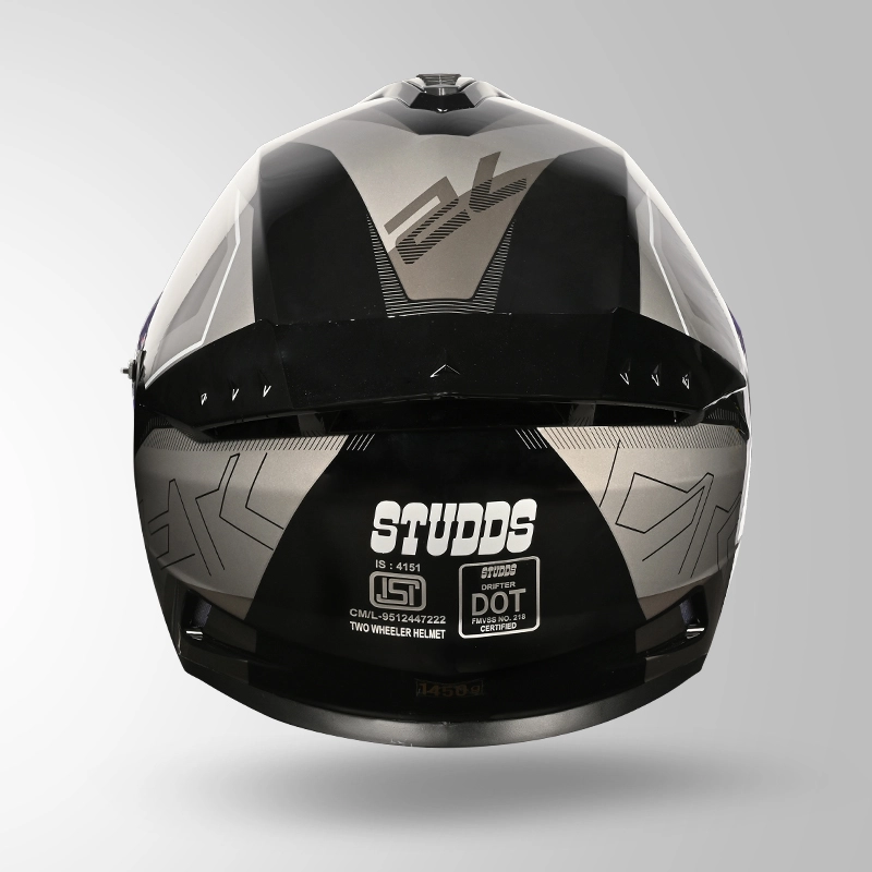 DRIFTER D6 REBELLION DECOR BLACK & GREY BACK VIEW