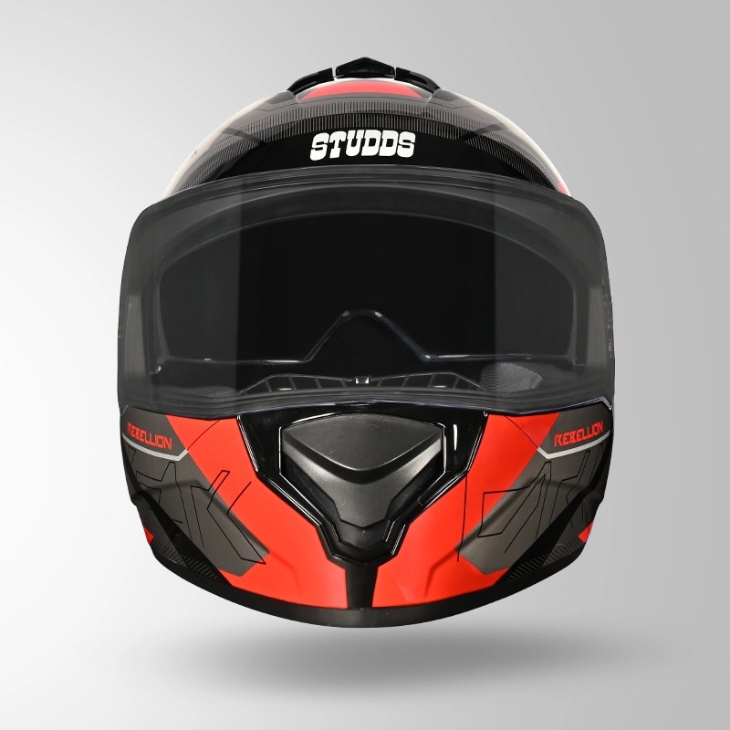 DRIFTER D6 REBELLION DECOR BLACK / GREY & RED FRONT VIEW