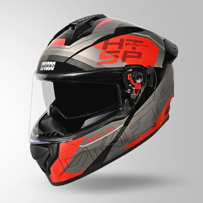 DRIFTER D6 REBELLION DECOR BLACK / GREY & RED ISO VIEW