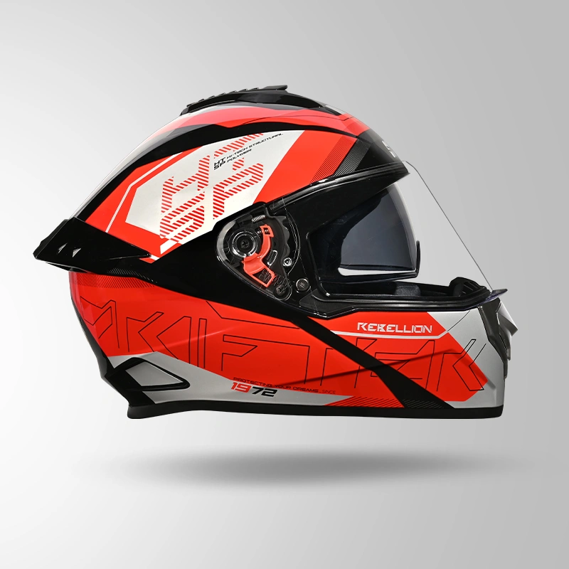 DRIFTER D6 REBELLION DECOR BLACK & RED LEFT VIEW