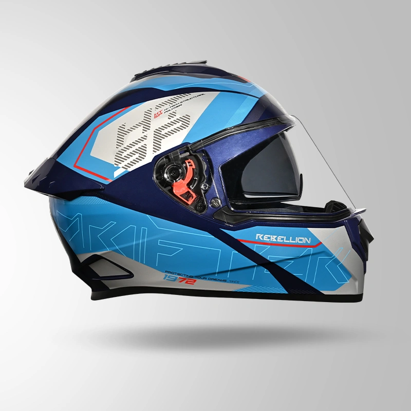 DRIFTER D6 REBELLION DECOR BLUE & BLUE LEFT VIEW
