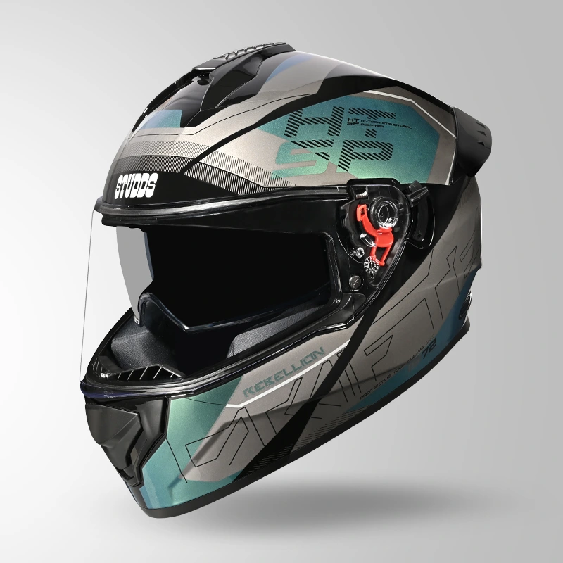 DRIFTER D6 REBELLION CHAMELEON DECOR BLACK & BLUE ISO VIEW