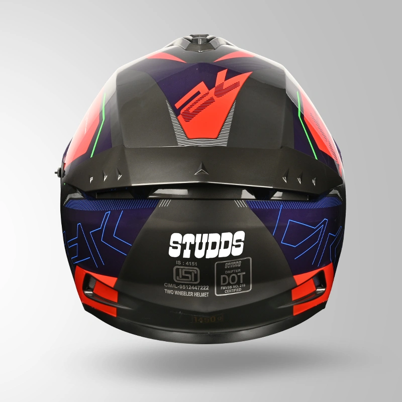 DRIFTER D6 REBELLION DECOR GREY & BLUE BACK VIEW
