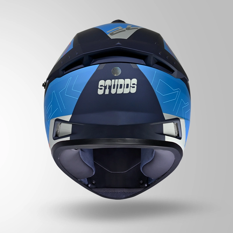 DRIFTER D6 REBELLION DECOR MATT BLUE & BLUE BACK VIEW