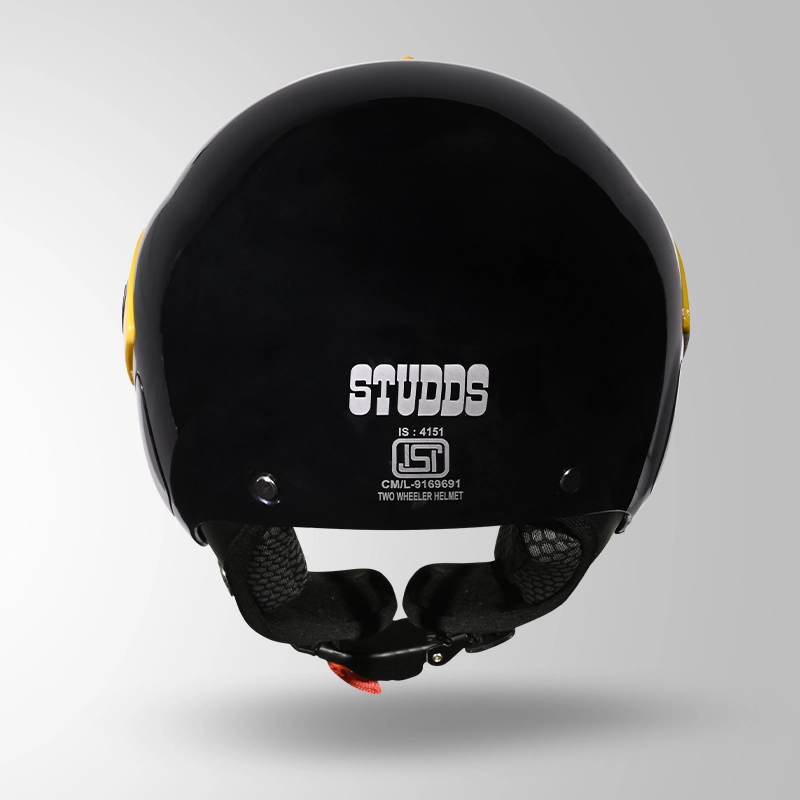 MARSHALL KIDS BLACK WITH YELLOW SUN PEAK BACK VIEW