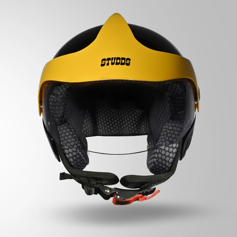 MARSHALL KIDS BLACK WITH YELLOW SUN PEAK FRONT VIEW